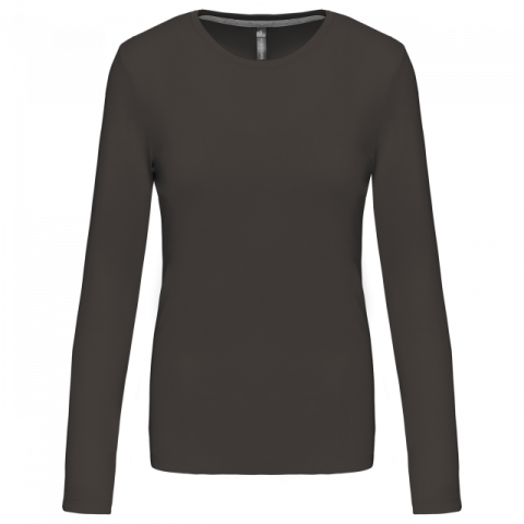 Tricou clasic maneca lunga dama, 100% bumbac,180 g/m², Kariban [3]