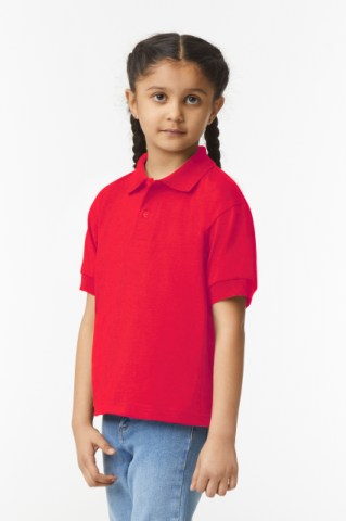 Tricou polo tineret, copii , 50% bumbac SUA, 50% poliester, 203 g/m² Gildan [1]