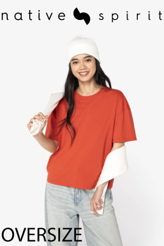 Tricou Oversize dama  Native Spirit, 100% bumbac organic, 180 g/m2 [10]