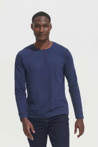 Tricouri clasice - Tricou barbati maneca lunga, 100% bumbac semi-pieptănat,190 g/m², SOL'S
