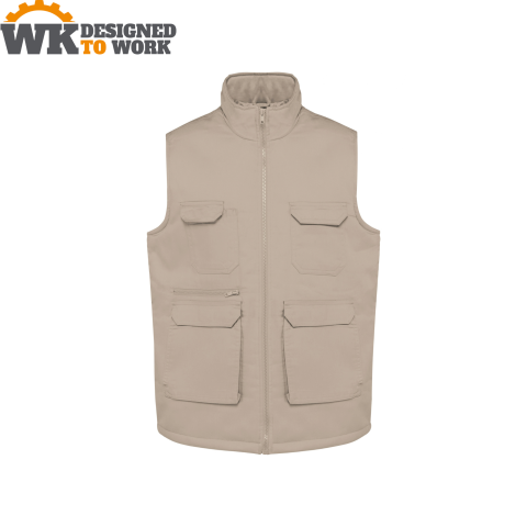 Jachete & veste personalizate - Vesta de lucru unisex, 65% poliester / 35% bumbac,190 g/m2, WK Designed to Work
