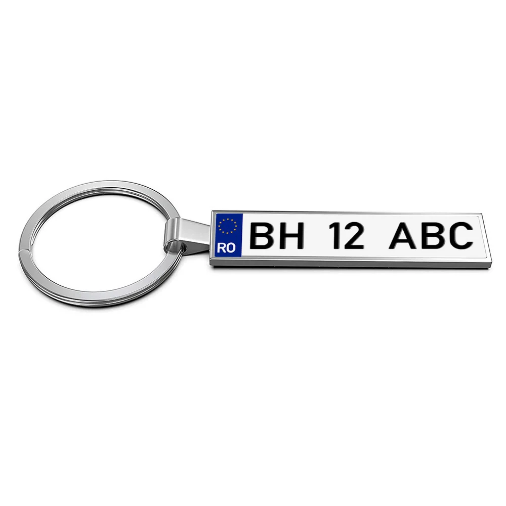 Breloc numar inmatriculare argintiu [3]