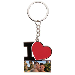 Breloc metalic I Love si imagine [2]