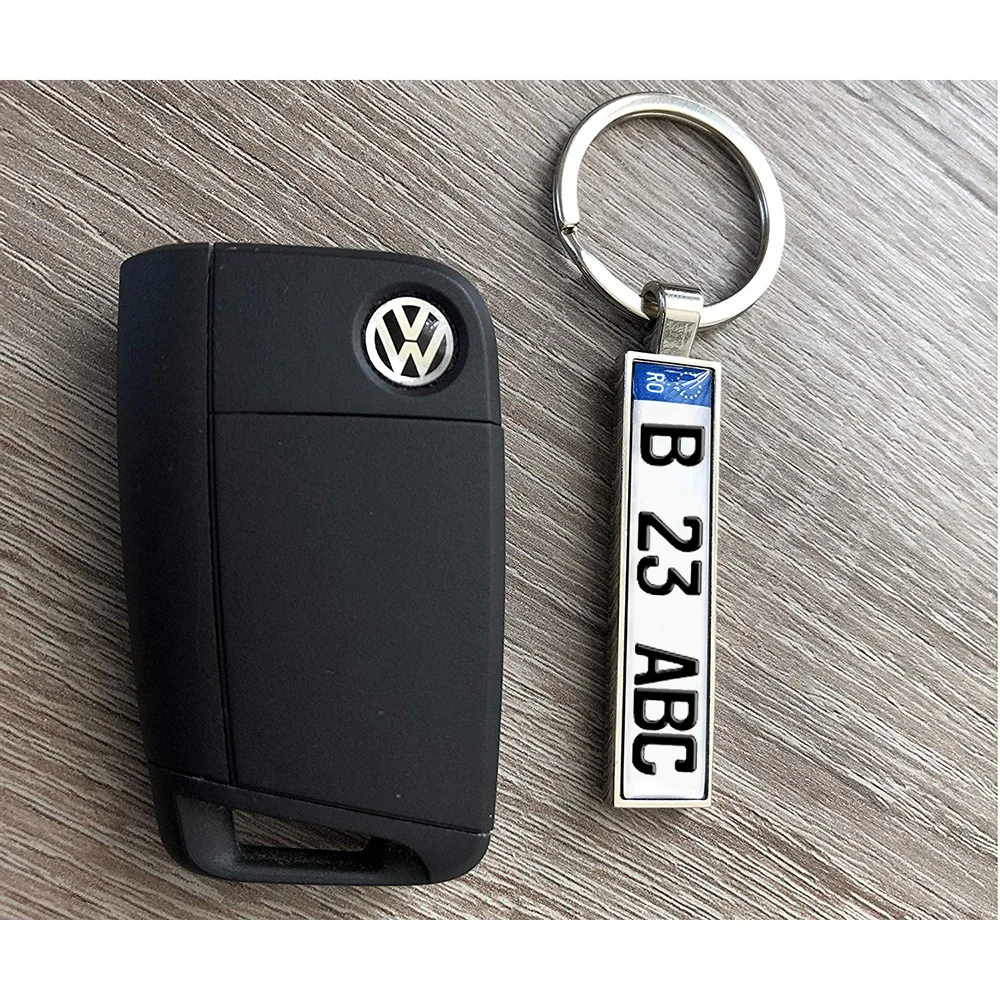 Breloc numar inmatriculare auriu [3]