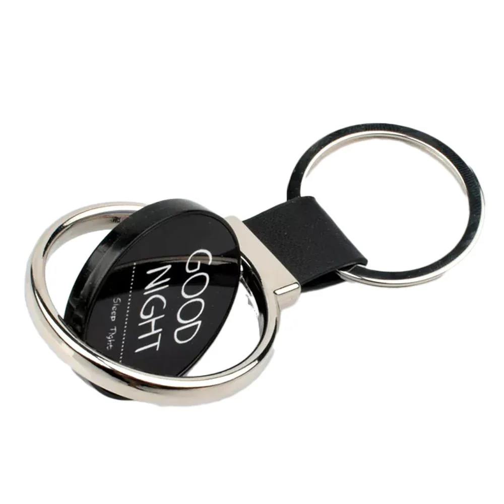 Breloc piele cu pandantiv rotativ [2]