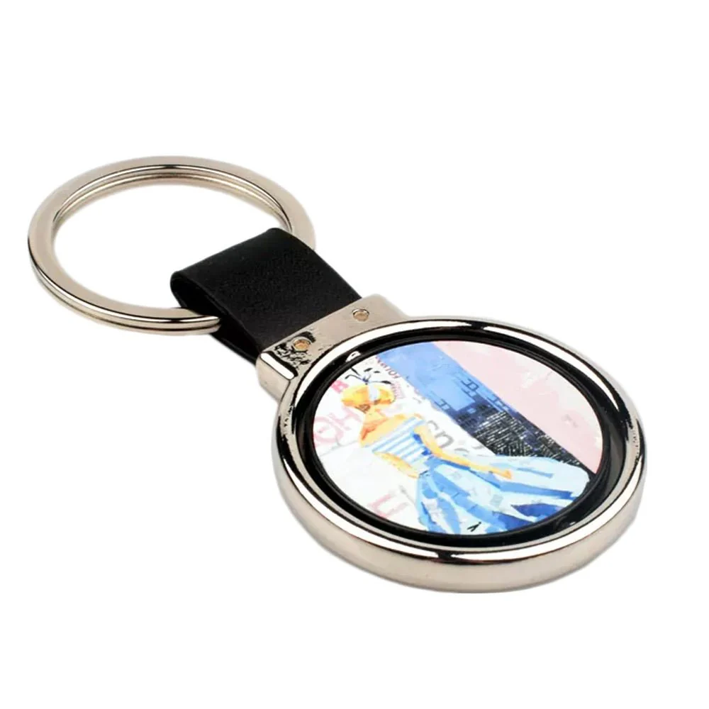 Breloc piele cu pandantiv rotativ [3]