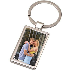 Brelocuri - Breloc metalic dreptunghiular