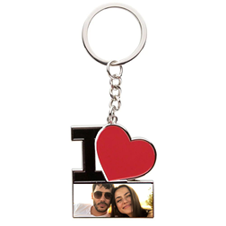 Brelocuri - Breloc metalic I Love si imagine