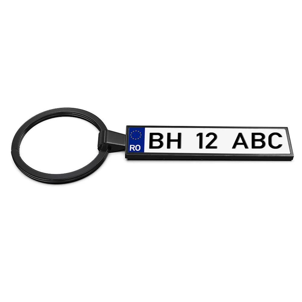 Brelocuri - Breloc numar inmatriculare negru