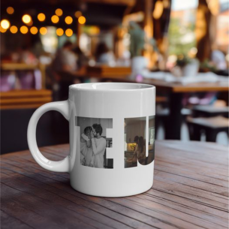 Cani Personalizate - Cana personalizata " TE IUBESC" cu 5 imagini