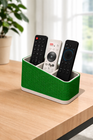 Organizare casă - Suport telecomenzi cu 3 compartimente si design modern