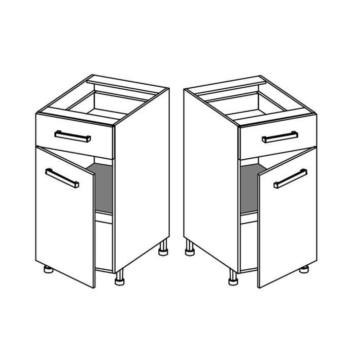 Corp inferior cu sertar si raft, 30 cm, SM-1D, Smart [3]