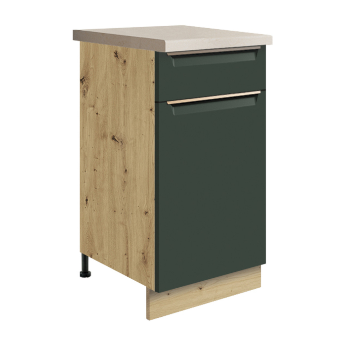 Corp inferior cu sertar si raft, 40 cm, GLA-2D, Glamour Green [1]