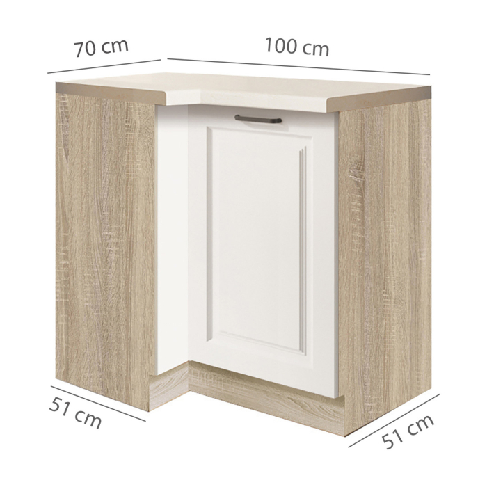 Corp inferior pe colt, 100x70 cm, pe partea dreapta, SM-14D P, Smart Congo [3]