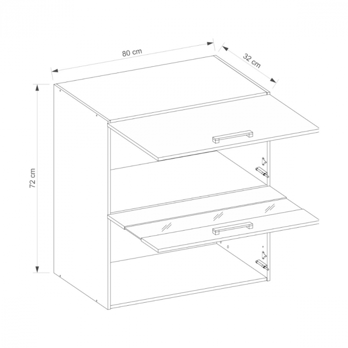 Corp suspendat cu 2 usi, 80 cm, SM-41G, Smart Congo [2]