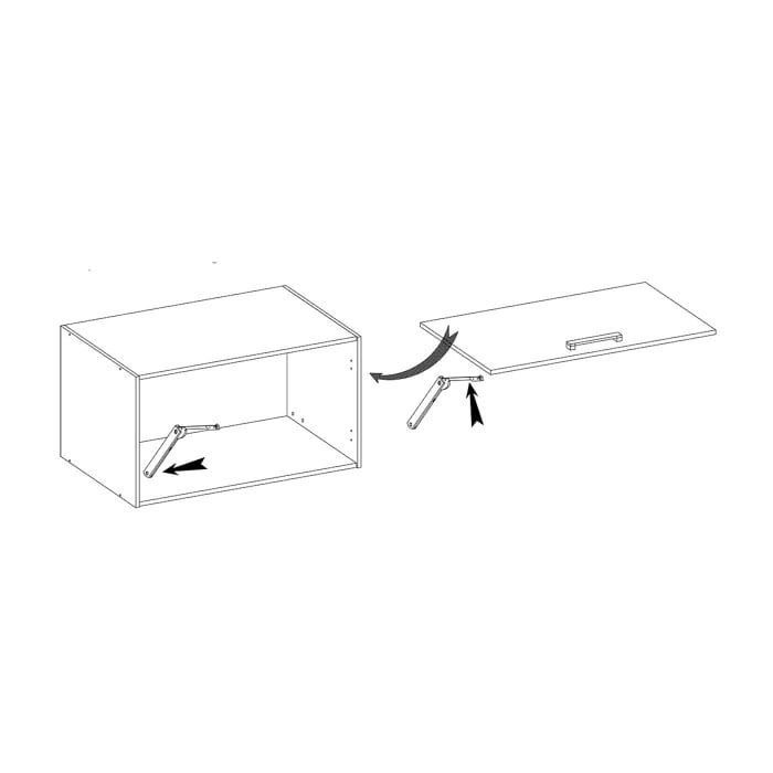 Corp suspendat cu o usa, 60 cm, GLA-36G, Glamour Green [2]