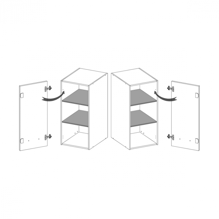 Corp suspendat cu o usa si raft, 30 cm, SM-30G, Smart Congo [3]