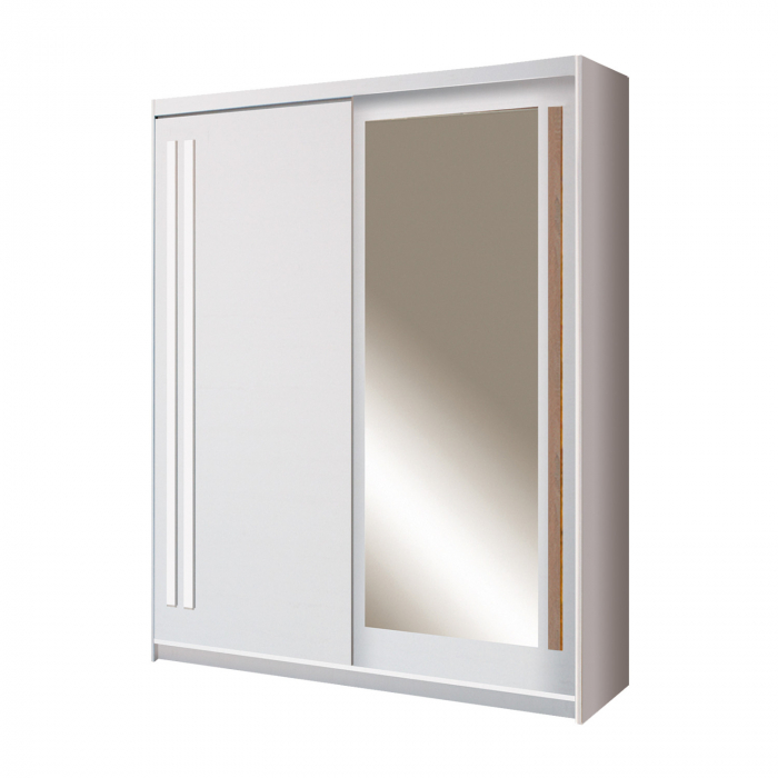 Dulap cu 2 usi glisante, alb, 175 cm, EF1-175, Effect [1]