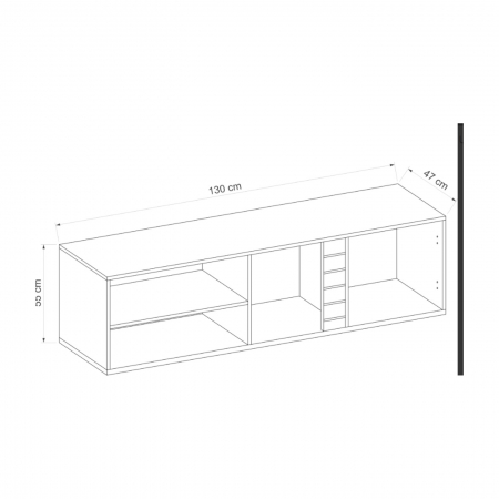 Comoda TV 130 cm, VG4, Val Gardena [1]