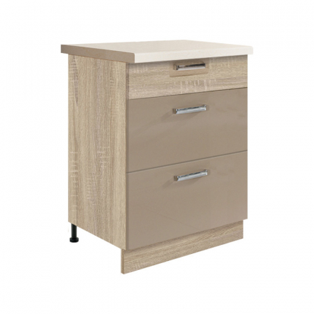 Corpuri - Corp inferior cu 3 sertare, 60 cm, PRE-10D, Premio