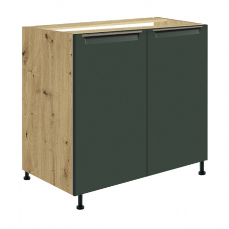 Corp inferior pentru chiuveta cu 2 usi, 80 cm, GLA-12D, Glamour Green [2]