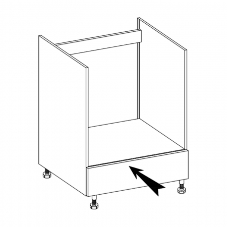 Corp inferior pentru cuptor incorporat, 60 cm, GLA-17D, Glamour Green [1]