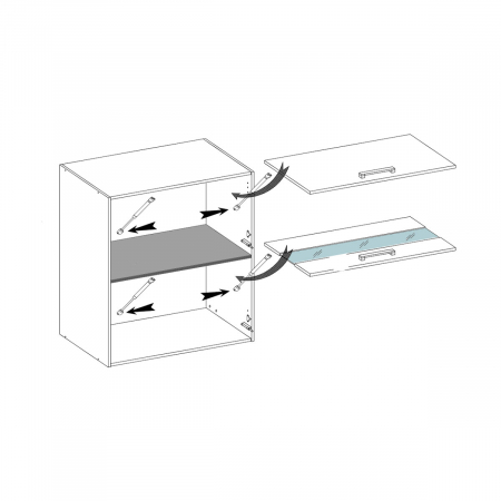 Corp suspendat cu 2 usi, 80 cm, SM-41G, Smart Congo [2]
