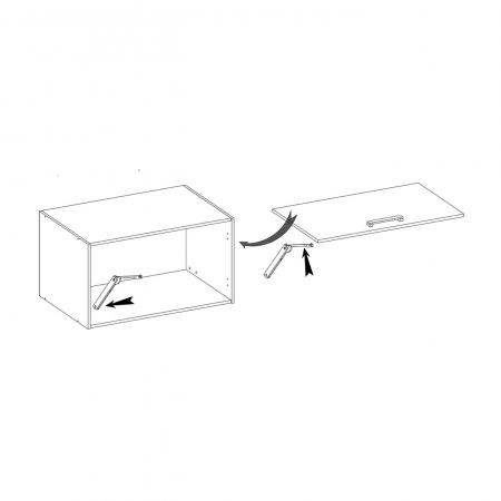 Corp suspendat cu o usa, 60 cm, GLA-36G, Glamour Green [1]