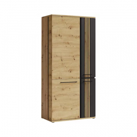 Living - Dulap living negru cu 2 usi, 93 cm, ML1, Molto