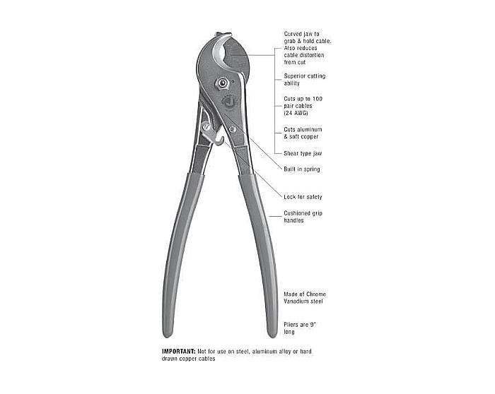 9" Curved Jaw Cable Cutter [6]