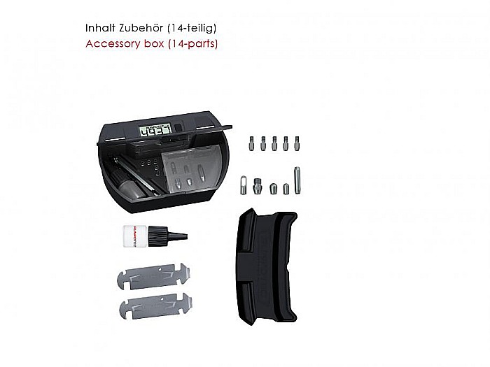 GF3 SLIM - Tragator cablu din fibra de sticla cu accesorii si contor electronic, Ø 3mm x 50m [5]