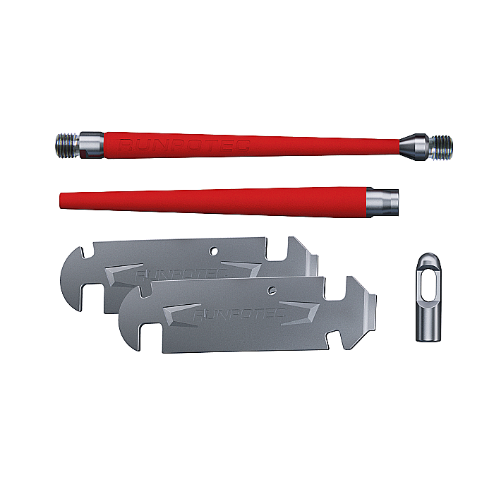 GF3 - Tragator cablu din fibra de sticla cu accesorii si contor electronic, Ø 3mm x 50m [3]