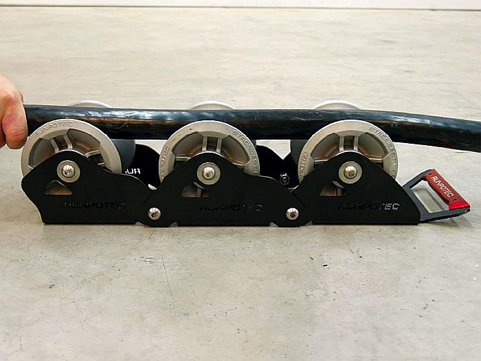 Ghidaj cablu cu 3 role, Ø rola - 130 mm, Ø cablu - max 100 mm [3]