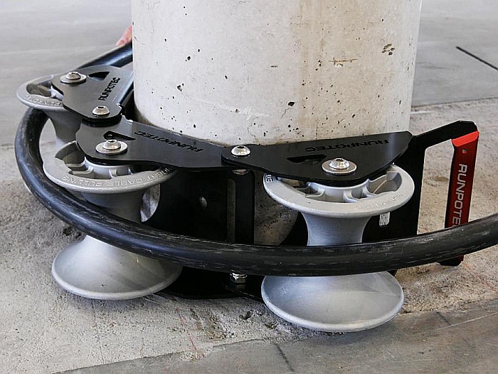 Ghidaj cablu cu 3 role, Ø rola - 130 mm, Ø cablu - max 100 mm [4]