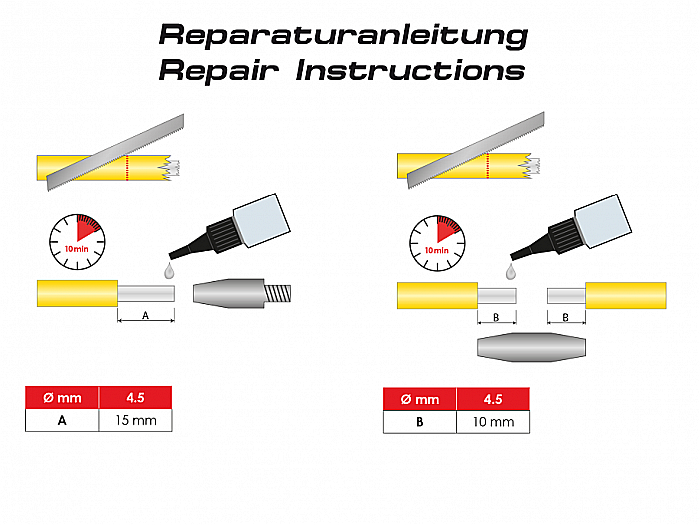 Kit reparatie capat tragator Ø 4.5 mm, 3 buc,  RUNPOTEC [3]