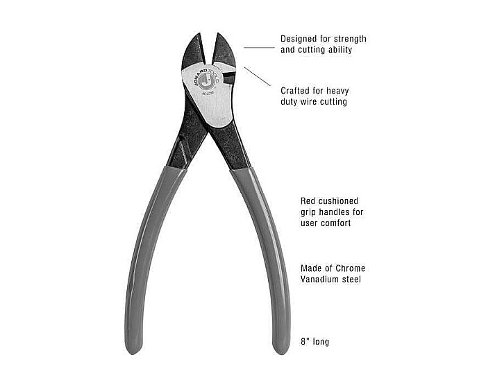 Plier, Diagonal, Cutter, 8" [6]