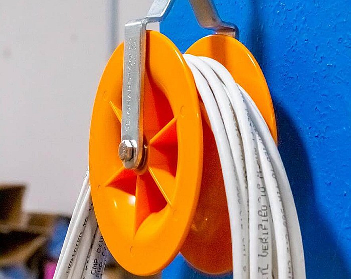 Pulley Set for Low Voltage Electrical, Network, & COAX Cables (2 pack) [8]