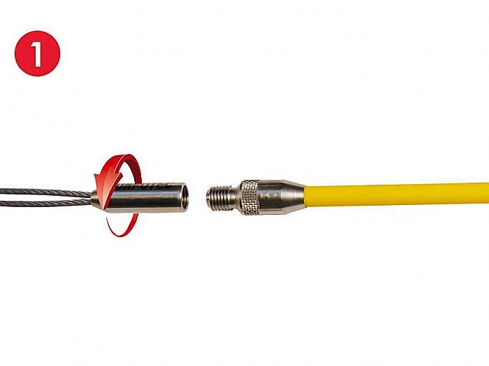 RUNPOFIX - Cablu de tragere cu protectie Ø14mm, cu conexiune RTG Ø 6mm, RUNPOTEC [8]
