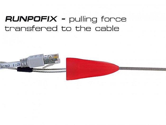 RUNPOFIX - Cablu de tragere cu protectie Ø23mm, cu carlig, RUNPOTEC [5]