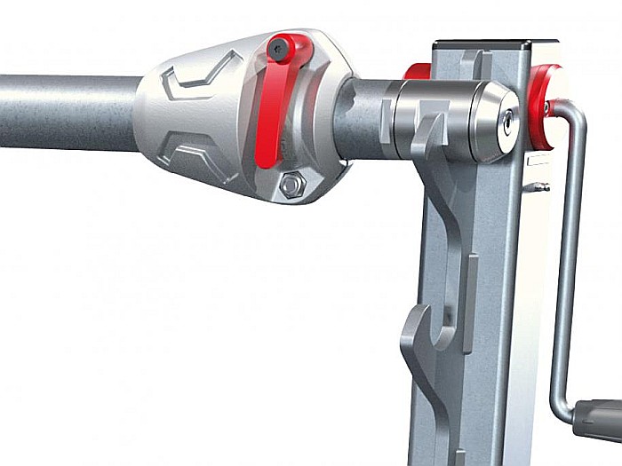 RUNPOLIFTER derulator tamburi, lungime 1350mm, Ø max. 1000mm, max 4500kg, RUNPOTEC [2]