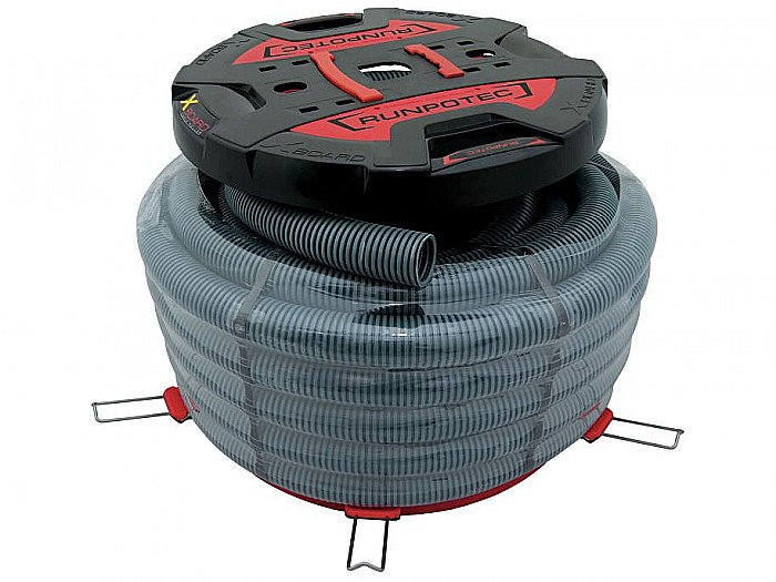 XB 500 T - Derulator tamburi universal cu extensie telescopica, Ø 80cm, greutate 800 kg, include 2 buc x 410mm RUNPOSTICKS bete pentru tragatoare Ø 7.5mm [3]