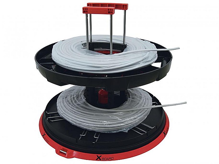 XB 500 T - Derulator tamburi universal cu extensie telescopica, Ø 80cm, greutate 800 kg, include 2 buc x 410mm RUNPOSTICKS bete pentru tragatoare Ø 7.5mm [4]