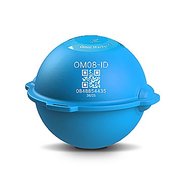 Localizare retele subterane - Ball markeri inscriptibili OMNIMARKER, telecomunicatii (30 buc)