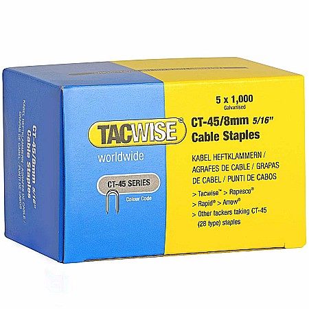 Capse Tacwise CT-45/8 8mm cutie de 5000bucati (5 x 1000) Galvanizate [1]