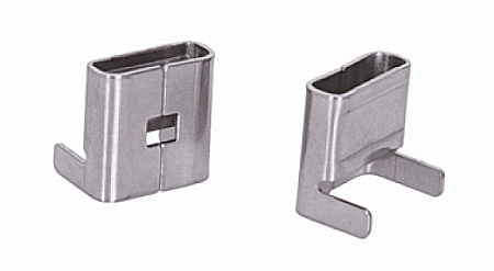 Pozare cabluri - Catarama inox L-type 20x0.8mm (set 100), SS304, Loob