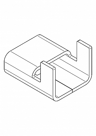 Catarama inox L-type 10x0.7mm (set 100), SS304, Loob [1]