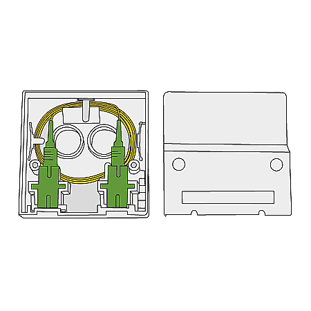 Cutie terminala 2 adaptori SC Simplex/LC Duplex, neechipata, AFL Hyperscale [2]