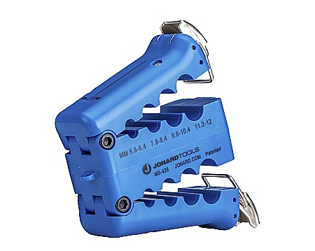 Cutite decojire cabluri - Cutit  cu taiere longitudinala si transversala pentru extras buffere din cabluri de 5.8mm-12mm, Jonard