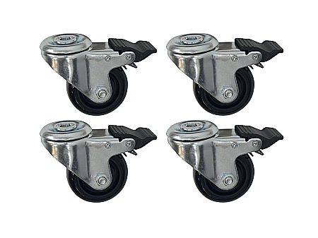 Suporti tamburi - Role cu sistem de blocare pentru derulatoare PRO530 si PRO670, 4 buc