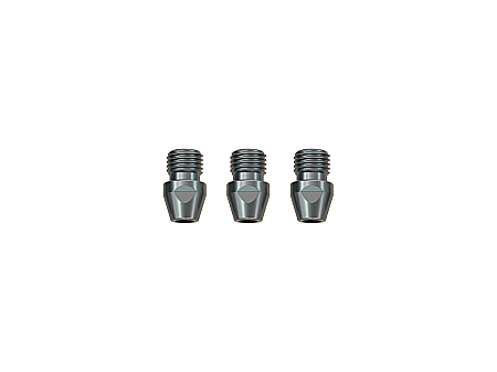 Accesorii tragatoare - GF3 SLIM - Adaptor filetat RTG Ø 3 mm interior la RTG Ø 6 mm exterior, 3 buc